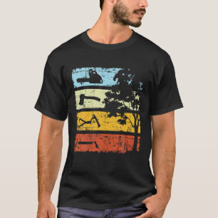 Lumberjackヴィンテージチェーンソー森林労働者の森 Tシャツ