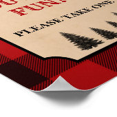 Lumberjack好意のサイン私たちは、あなたがおもしろいを持っていることを願う ポスター (角)