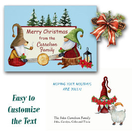 Lumberjack格言クリスマスカード