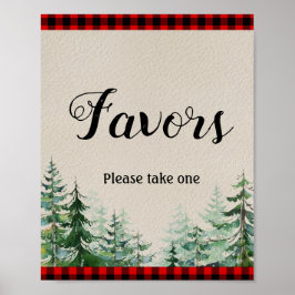 Lumberjack水彩好意サイン ポスター