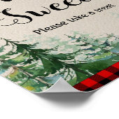 Lumberjack水色の愛は甘いサイン ポスター (角)