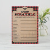 Lumberjack素朴バッファロープレイドゲームワードスクランブル (スタンド正面)