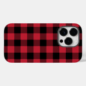 Lumberjack素朴レッドブラックバッファローチェックプレイド Case-Mate iPhoneケース (裏面 (横))