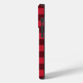 Lumberjack素朴レッドブラックバッファローチェックプレイド Case-Mate iPhoneケース (裏面 / 左)