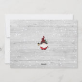 Lumberjack素朴格言カスタム写真クリスマス シーズンカード (裏面)