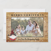 Lumberjack素朴格言クリスマスフォト シーズンカード (正面)