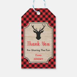 Lumberjack誕生日パーティーお願いサンキューギフトラベル ギフトタグ