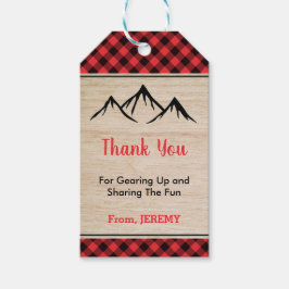 Lumberjack誕生日パーティーお願いサンキューギフトラベル ギフトタグ