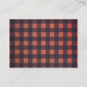 Lumberjack赤ちゃんシャワー小さなクマの本ベビー 名刺 (裏面)