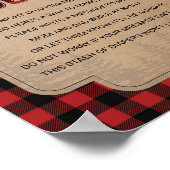 Lumberjack赤素朴ちゃんシャワーおむつ思考 ポスター (角)