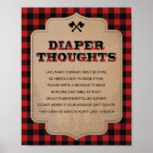 Lumberjack赤素朴ちゃんシャワーおむつ思考 ポスター (正面)