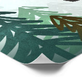 Lumberjack野生の1つの森の木のトレイルミックスサイン ポスター (角)