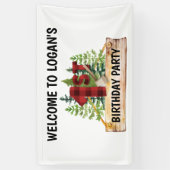 Lumberjack 1stバースデーウェルカムパーティー 横断幕 (縦)