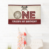 Lumberjack 1st誕生日バナー – Lumberjack 横断幕 (インサイチュ)