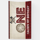 Lumberjack 1st誕生日バナー – Lumberjack 横断幕 (縦)