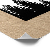 Lumberjack Baby Shower Welcome Sign Poster ポスター (角)