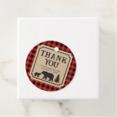 Lumberjack Bear Baby Shower  フェイバータグ (インサイチュ)
