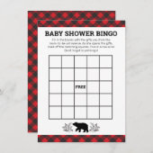 Lumberjack Bear Bingoカード サンキューカード (正面/裏面)