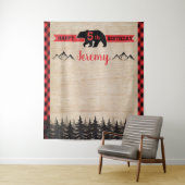 Lumberjack Birthday Partyの写真の背景 タペストリー (インサイチュ)