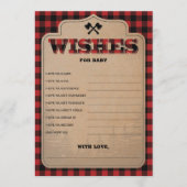 Lumberjack Boy素朴 Baby Showersがベビーを願う (正面)