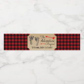 Lumberjack Boy赤ちゃんシャワー水ボトルラベル ペットボトルラベル (シングルラベル)