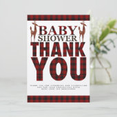 Lumberjack Buffalo Plaid Stag素朴 – 写真の追加 カード (スタンド正面)