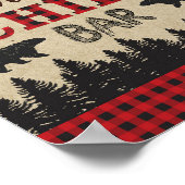 Lumberjack Chiliバーサイン、誕生日パーティー、ウォームアップ ポスター (角)