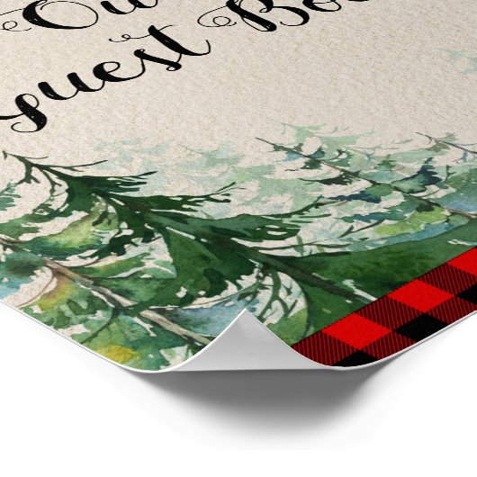 Lumberjack Forest Please sign our Guest ポスター (角)