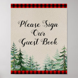 Lumberjack Forest Please sign our Guest ポスター