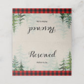 Lumberjack Forest Winter Reserved Name座席表 プレイスカード (外部開封)