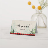 Lumberjack Forest Winter Reserved Name座席表 プレイスカード (裏面)