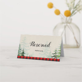 Lumberjack Forest Winter Reserved Name座席表 プレイスカード
