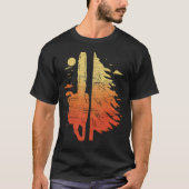 Lumberjack Forest Worker Pine Chainsaw Woodworking Tシャツ (正面)
