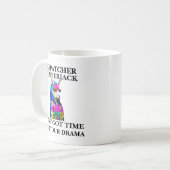 Lumberjack Llama 得 Aint Time For Your Drama コーヒーマグカップ (正面左)