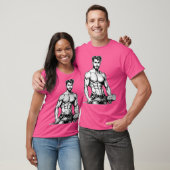 Lumberjack Muscle Power LGBTQ Gay Pride ColorIn De Tシャツ (ユニセックス)