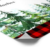 Lumberjack Old Wires Tales Gender Reveal Board Pos ポスター (角)