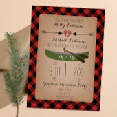 Lumberjack Plaidカヌー+矢印結婚ズ 招待状