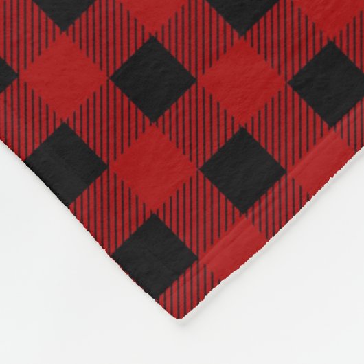 Lumberjack plaid追加ネーム男の赤ちゃんblabket フリースブランケット (角)