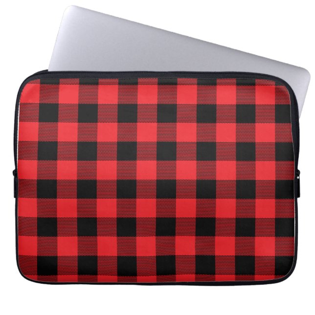 Lumberjack Plaid Seamless Pattern  ラップトップスリーブ (正面)