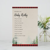 Lumberjack Red Plaid祈りの言葉(ベビー) (スタンド正面)