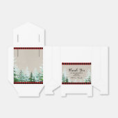 Lumberjack Red Plaid赤ちゃんシャワーお願いボックス フェイバーボックス (折り畳みなし)