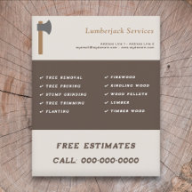 Lumberjack Servicesフライヤー
