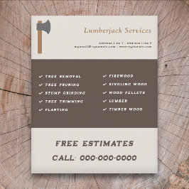 Lumberjack Servicesフライヤー チラシ