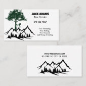 Lumberjack Tree Service名刺 名刺 (正面/裏面)