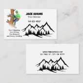 Lumberjack Tree Service名刺 名刺 (正面/裏面)