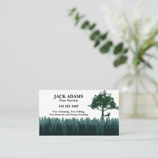 Lumberjack Tree Service名刺 名刺 (スタンド正面)