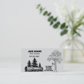 Lumberjack Tree Service名刺 名刺 (スタンド正面)