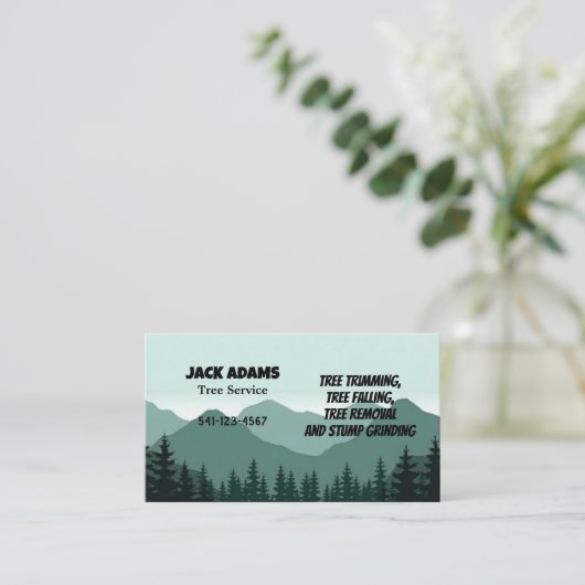 Lumberjack Tree Service名刺 名刺 (スタンド正面)