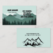 Lumberjack Tree Service名刺 名刺 (正面/裏面)