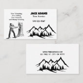 Lumberjack Tree Service名刺 名刺 (正面/裏面)